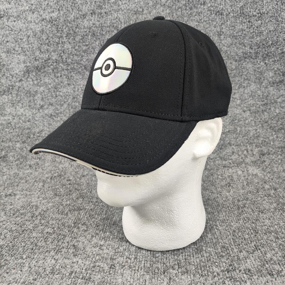 Pokémon Hat Cap Snap Back One Size Mens Black Pokeball Underbrim Pikachu